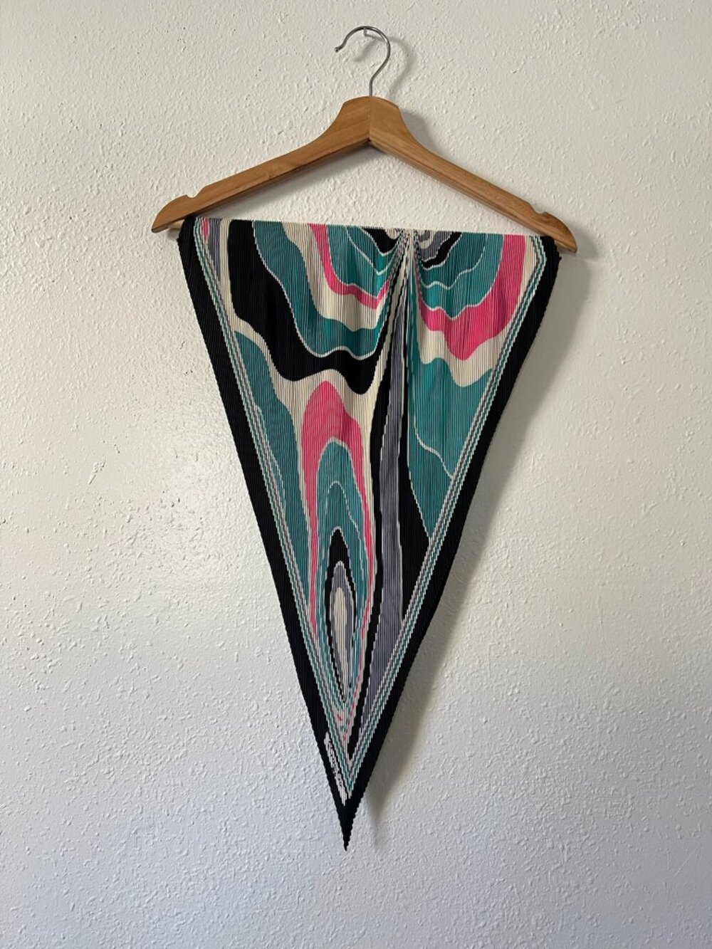 Vintage Christian Dior pleated scarf